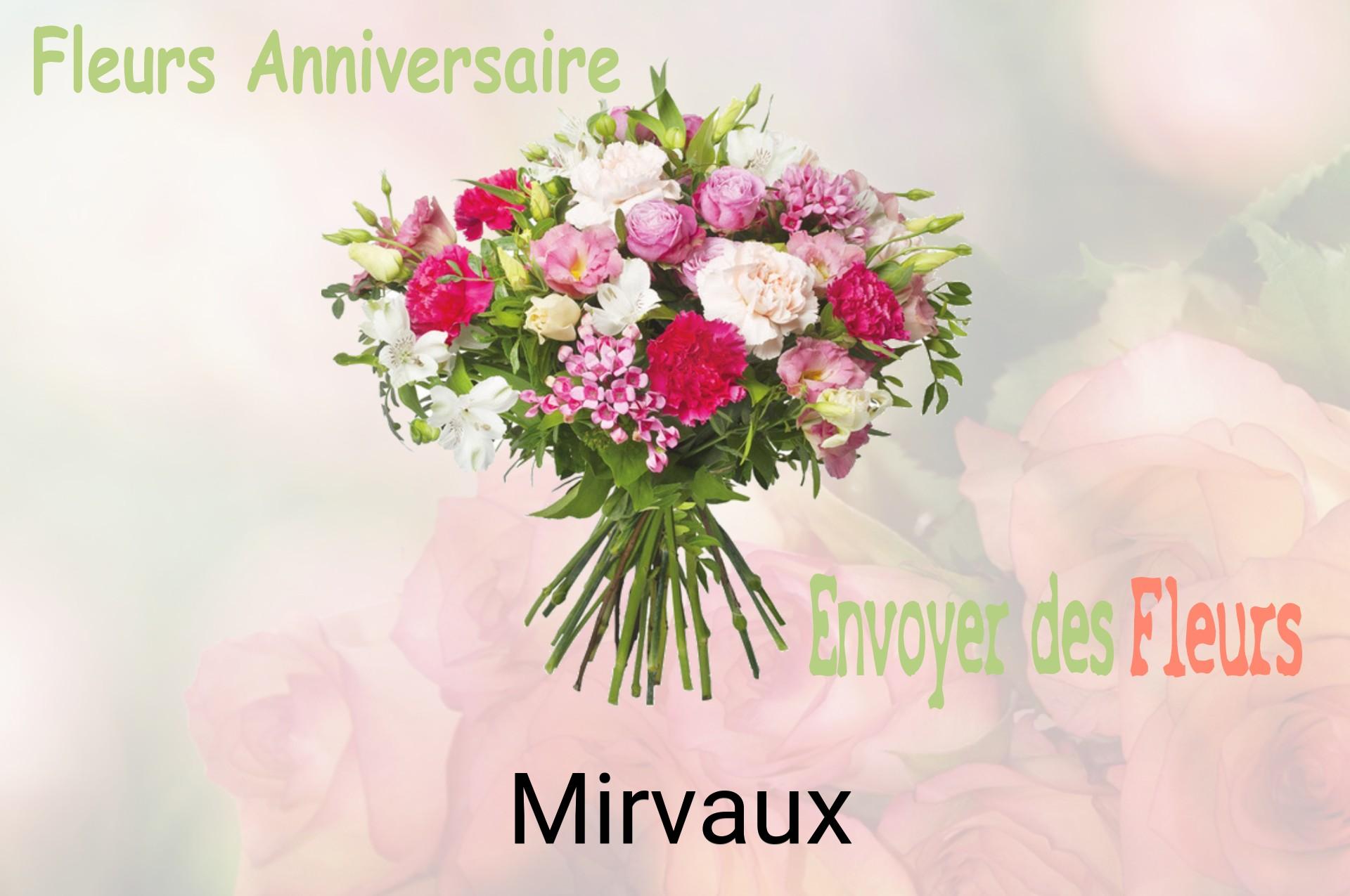 Bouquet de fleurs d’anniversaire livré à Mirvaux