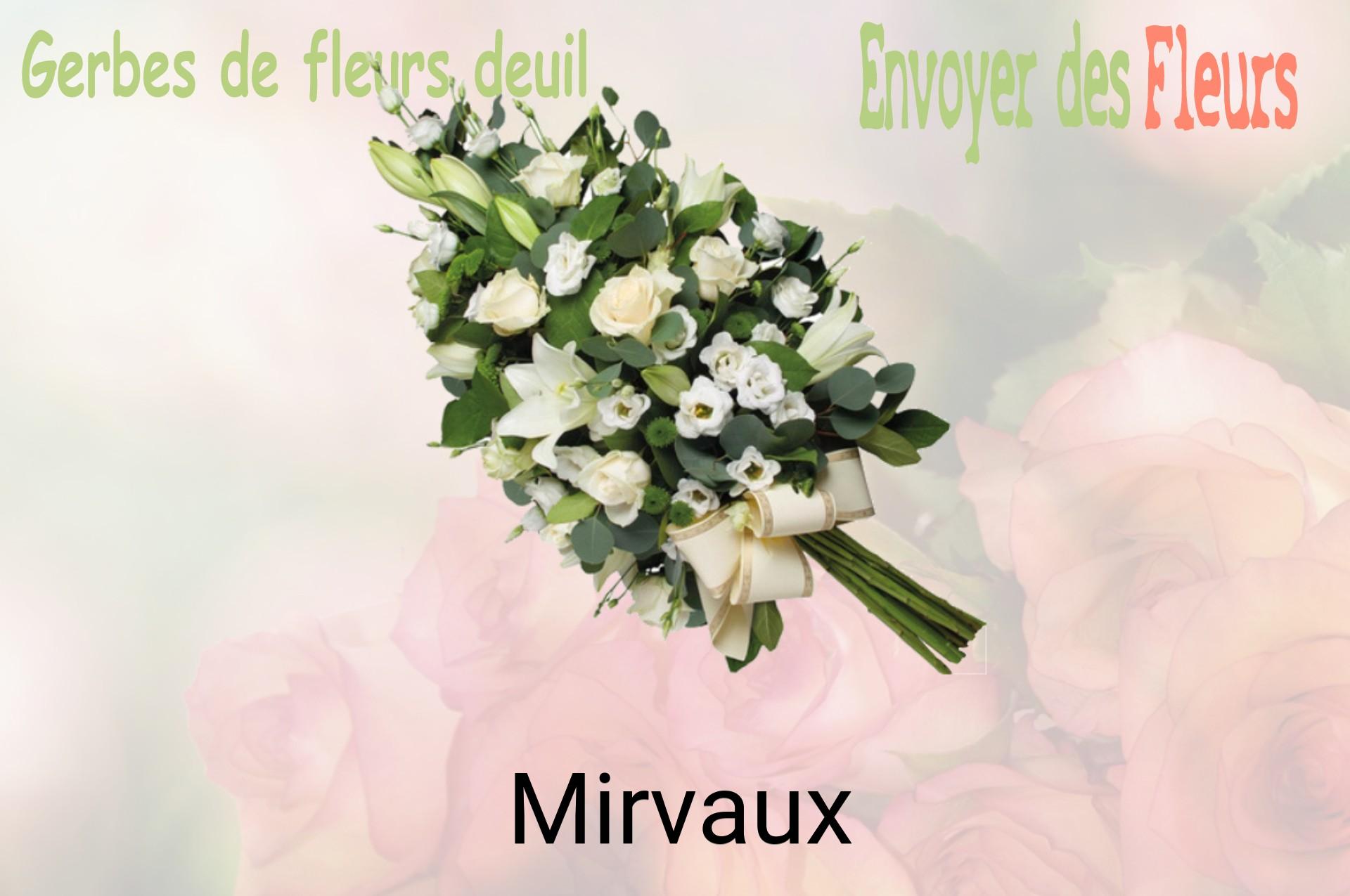 Gerbe de fleurs de deuil livrée à Mirvaux